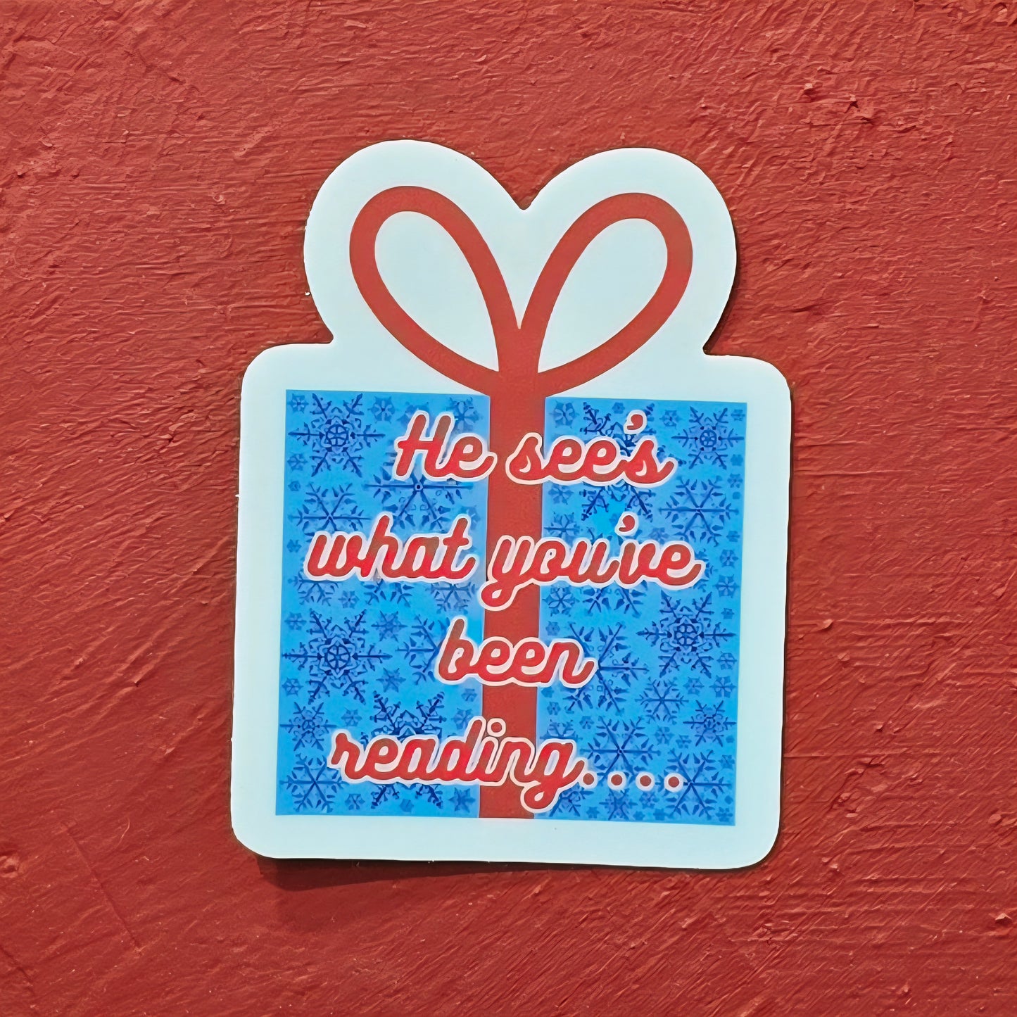 Santa Bookmark and Present Sticker Duo