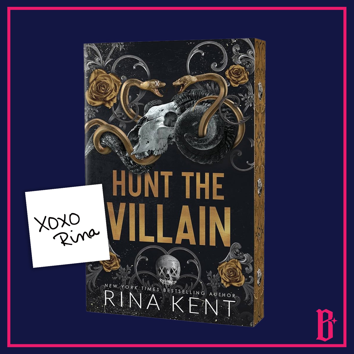 Hunt the Villain by Rina Kent (Deluxe Edition, Foiled Bookplate) PREORDER Incentive