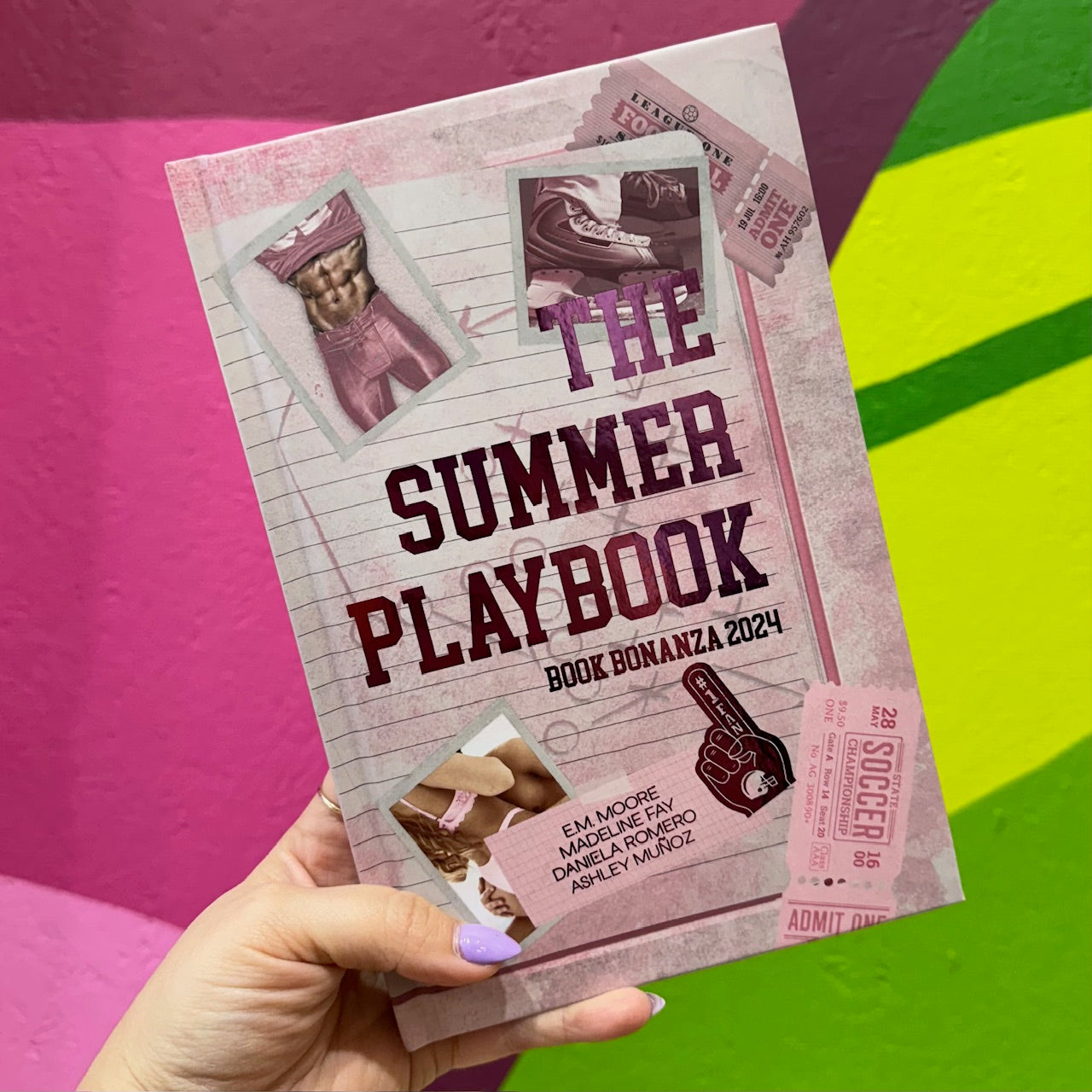 The Summer Playbook by E.M. Moore, Madeline Fay, Daniela Romero, and Ashley Munoz (Signed)