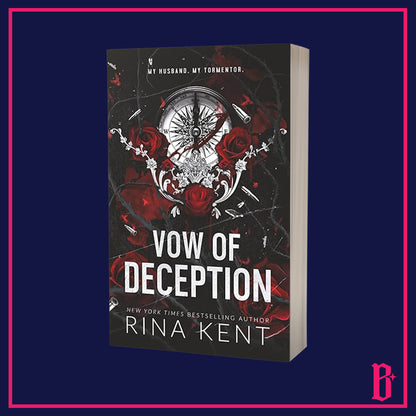 Deception Trilogy by Rina Kent (New Discreet Covers, Foiled Bookplate)