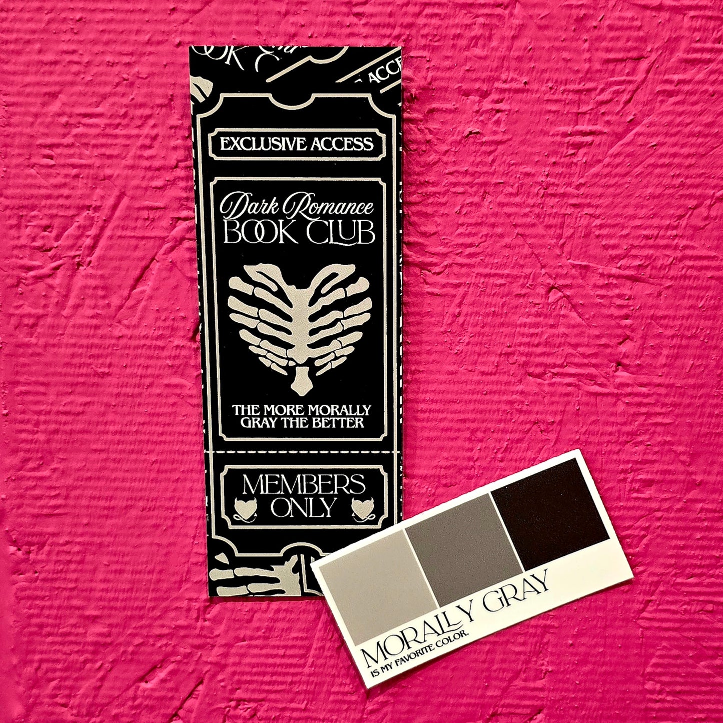 Morally Gray Bookmark and Sticker Duo