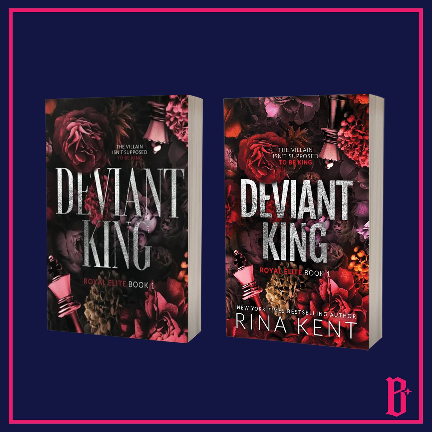 Deviant King by Rina Kent (OOP Discreet and New Discreet Editions, Foiled Bookplate)