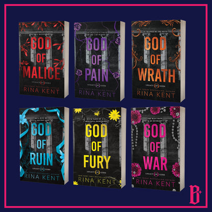 Legacy of Gods Series by Rina Kent (No edges, Foiled Bookplate)