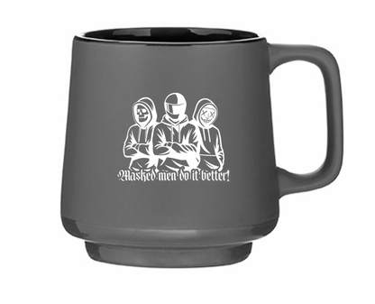 Masked Men Do It Better — 12oz Matte Charcoal Mug