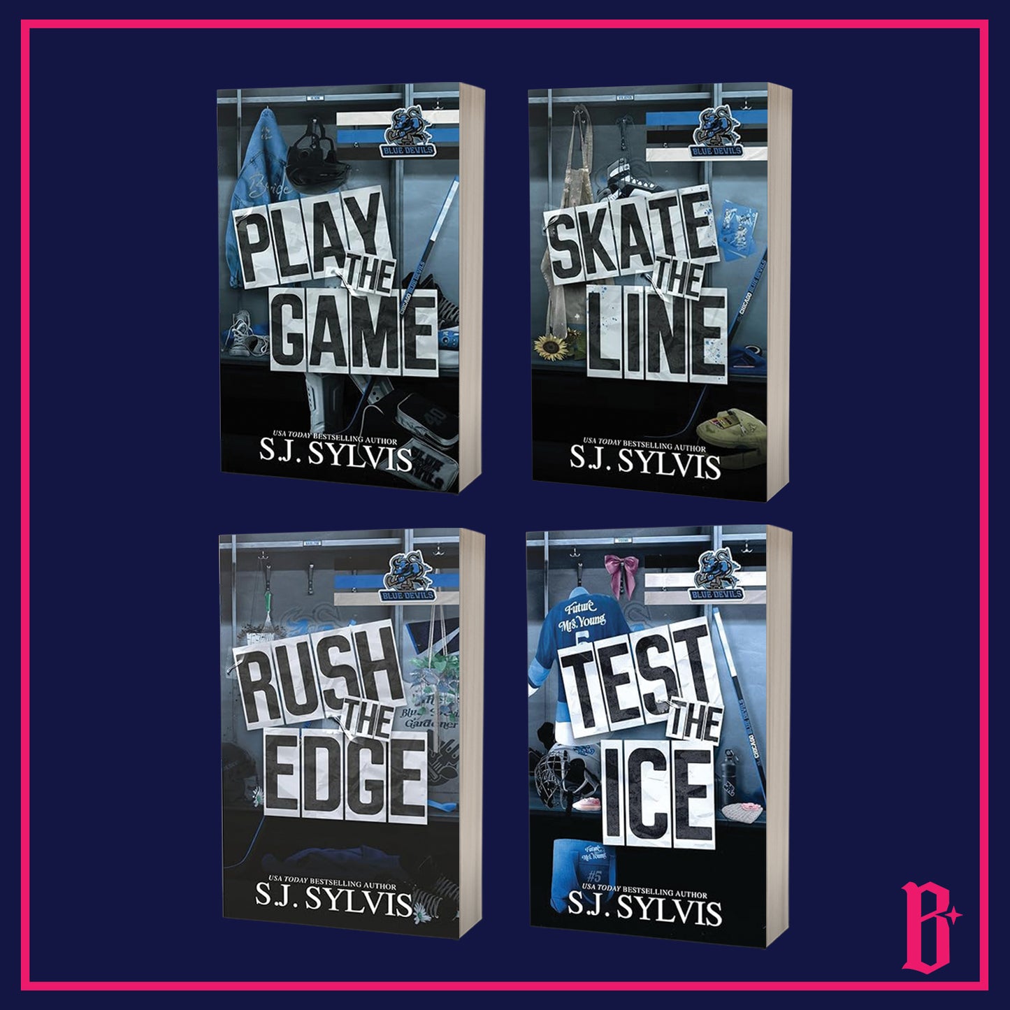Blue Devils Hockey Series by S.J. Sylvis (Signed Bookplate)